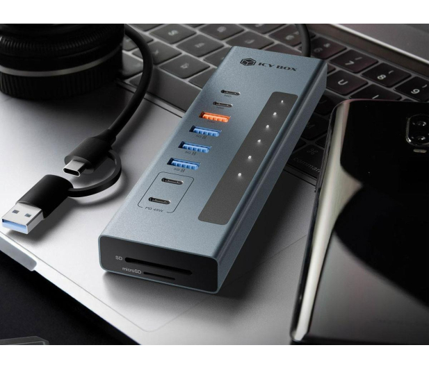 ICY BOX combo 11w1 PD 100W USB SD - 1363135 - zdjęcie 3